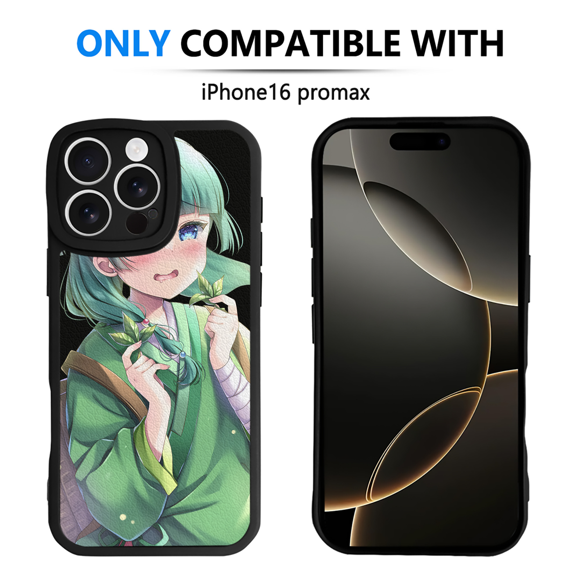 （画像用） 薬屋のひとりごと The Apothecary Diaries 【iPhone 16シリーズ対応】シリコンスマホケース（レザー調） 材質：シリコン
